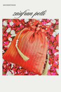 Za’afran Handmade Orange Potli Bag
