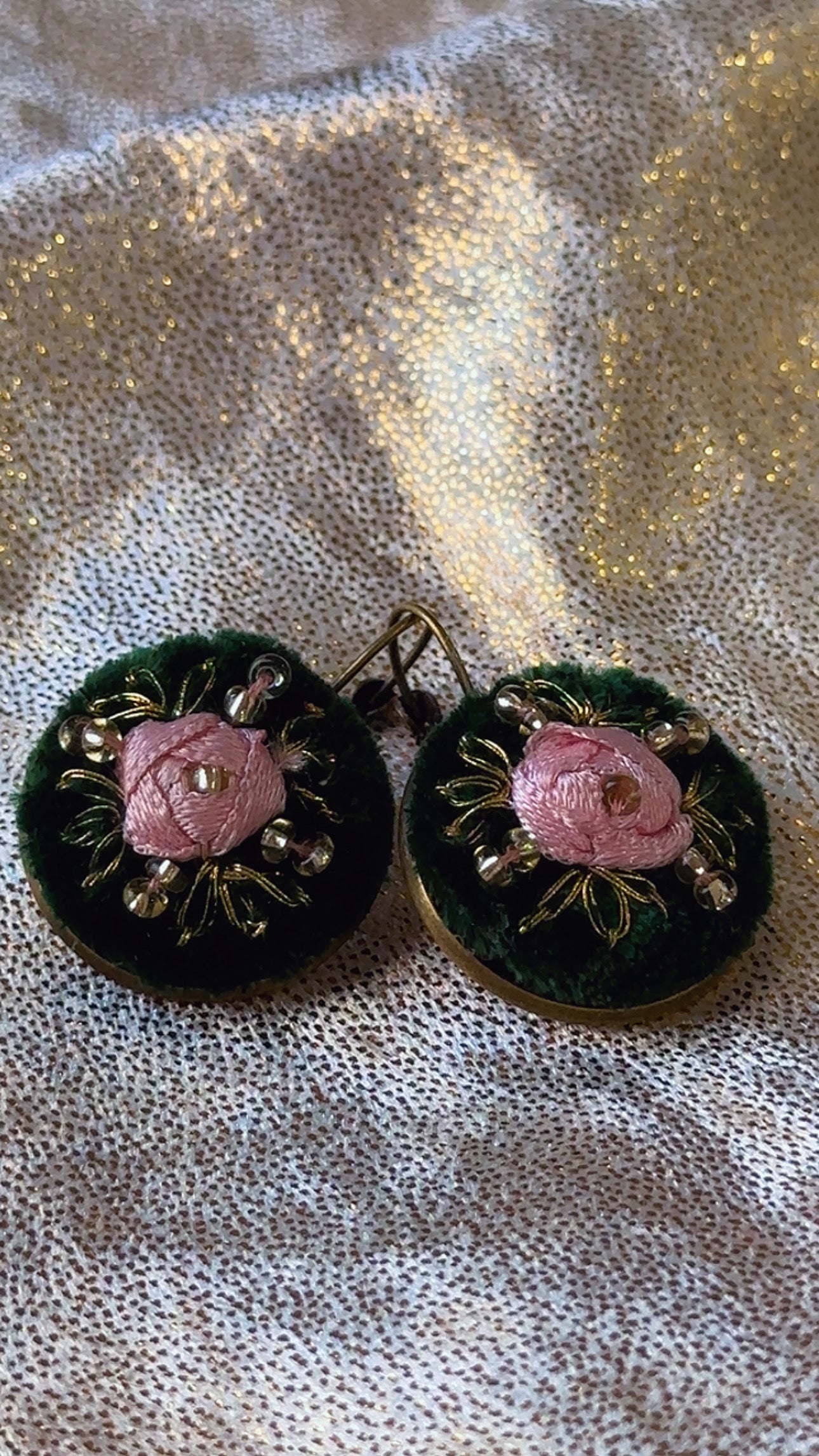 The Rosewood Velvet Drop Earrings