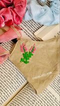 Hand Embroidered Floral Linen Mask | Custom Summer & Winter