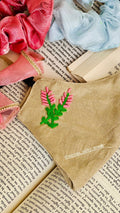 Hand Embroidered Floral Linen Mask | Custom Summer & Winter