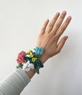 Botanical Wildflower Medley Crochet Gajra Bracelet