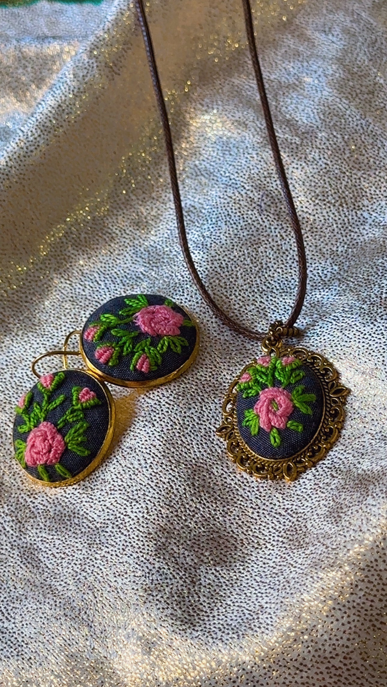 Wildflower Garden Hand-Embroidered Drops