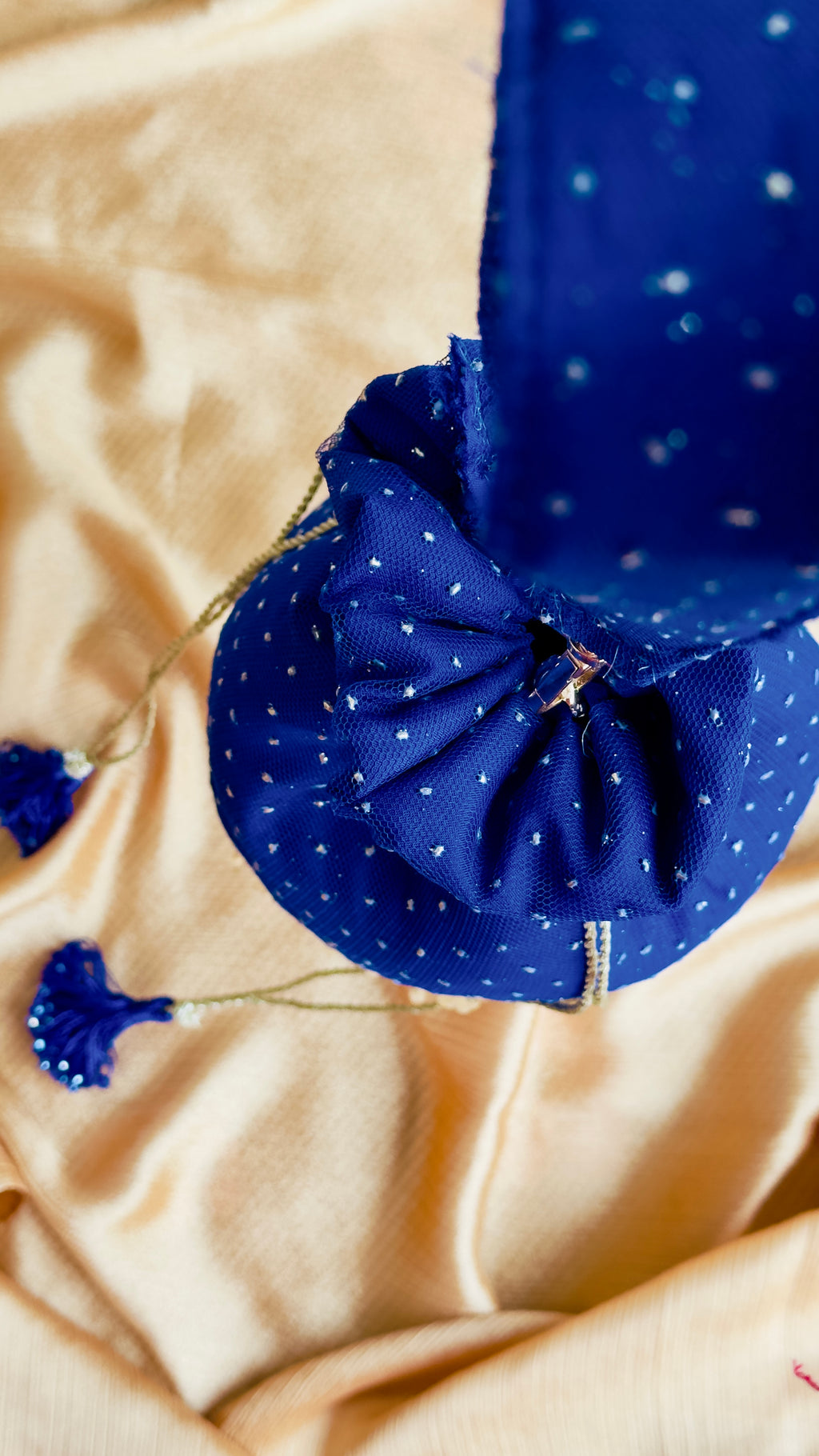 Neelam Handcrafted Royal Blue Embellished Potli Bag | Bridal & Festive Clutch