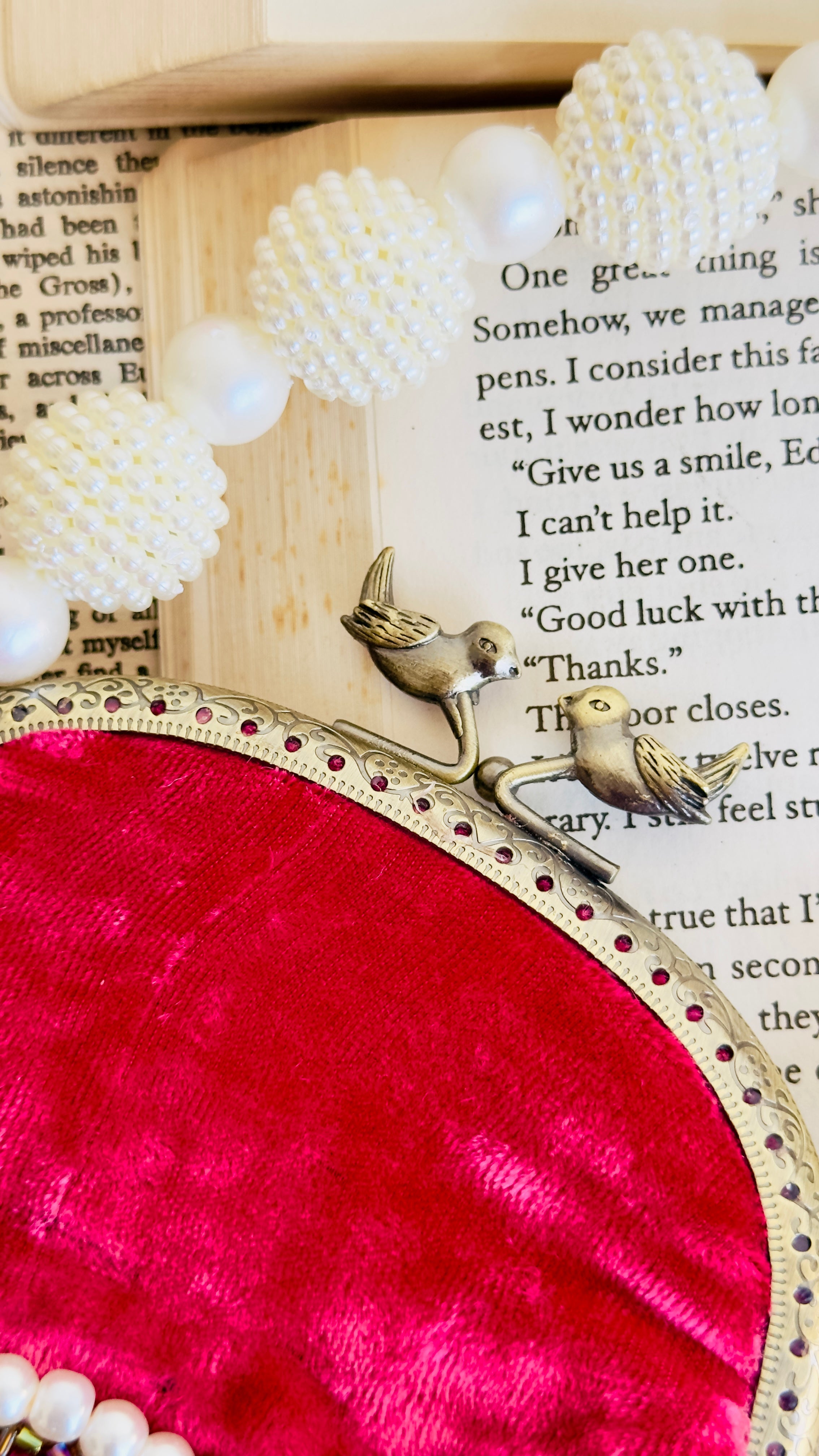 The Fuchsia Fantasy: Vintage Velvet Jewel Box Clutch