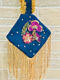 Mah-e-Noor Hand-Painted & Hand-Embellished Potli Bag