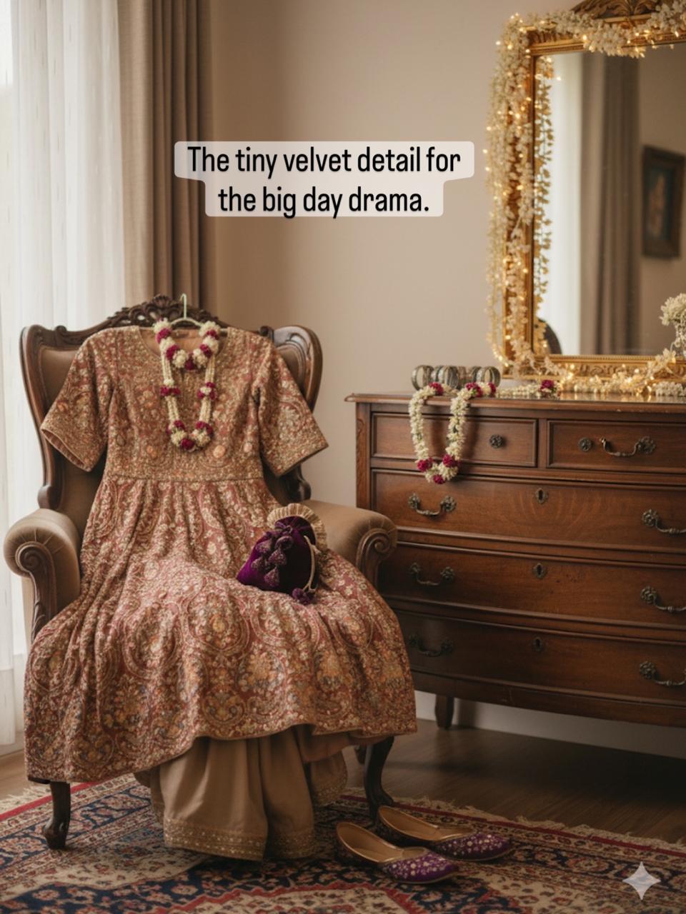 Aafreen: Royal Purple Jhumka Tassel Potli (Customizable)