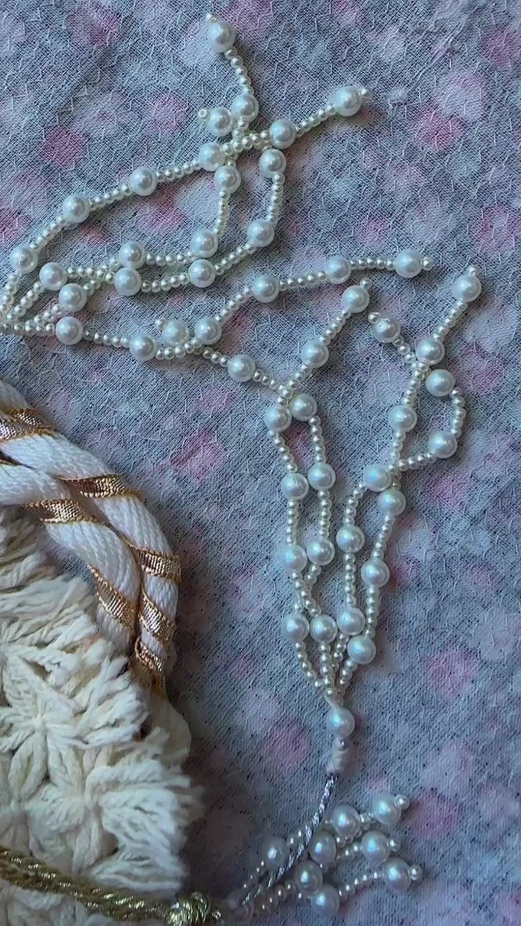 Ivory Heirloom Hand-Embroidered Pearl Potli Bag | Bridal & Wedding Wristlet